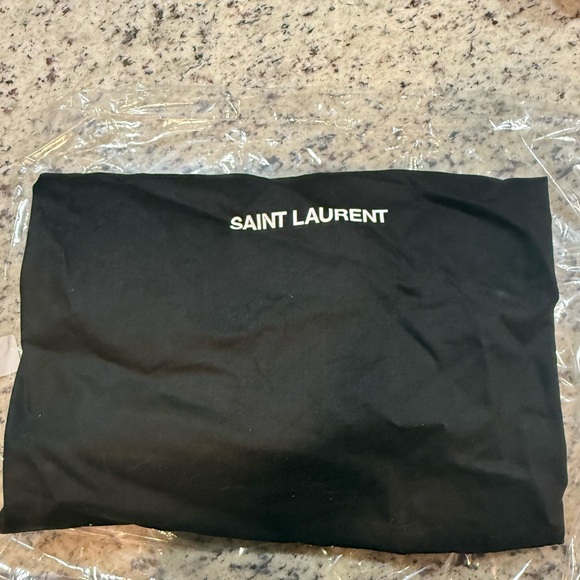 Yves Saint Laurent 
Small Loulou Matelass Suede Shoulder Bag
Color: 1112 STORM - Picture 8 of 12